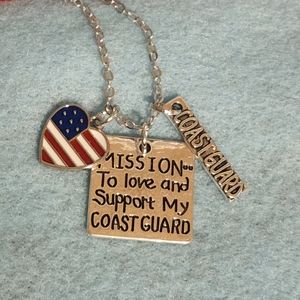 Love and Support My Coast Gaurd Necklace